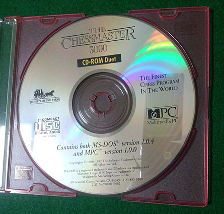 Chessmaster 3000 Multimedia (PC, CD-ROM) Software Toolworks - 1992